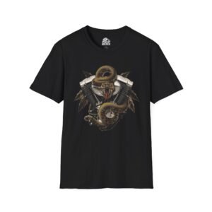 Bike Engine Rattle Snake Graphic Tee