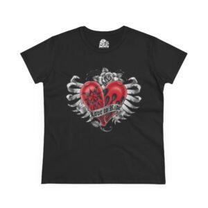 Love To Ride Heart T‑Shirt — Women’s Eagle Graphic Tee
