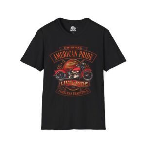 American Pride Live To Ride Graphic Tee