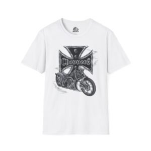 Choppers Skeleton Bike Rider Graphic Tee