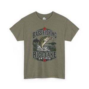 Bass Fishing Rice Lake 2 Graphic Tee
