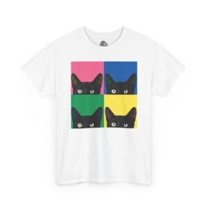 4 Colour Cats Graphic Tee
