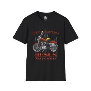 Helmets Save Lives Jesus Saves Souls Graphic Tee