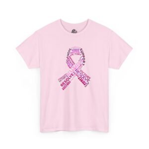 Hope Ribbon Breast Cancer Awareness Graphic Tee