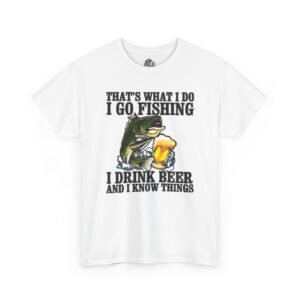 Go Fishing and Drink Beer Graphic Tee